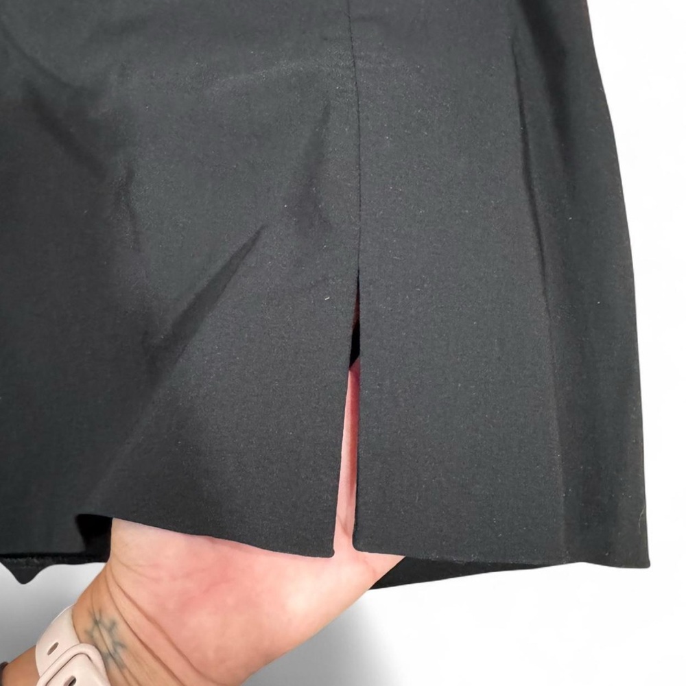 ASOS High Waisted Black Mini Skirt | Size 20 | Side Zip & Slit - Picture 3 of 7